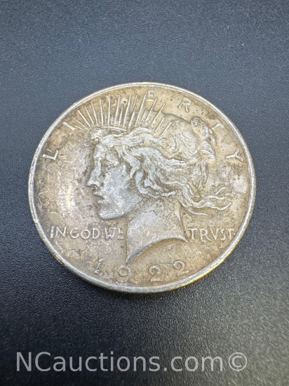 1922 Silver Peace Dollar 90% Silver Coin