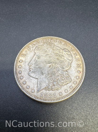 1921 Morgan Silver Dollar 90% Silver Coin