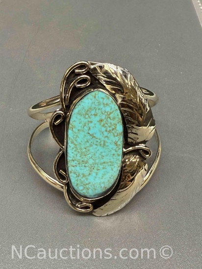 Turquoise Native American Navajo Cuff Bracelet