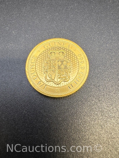 2021 Guinea 1/4 Oz .9999 Fine Gold Bullion Coin