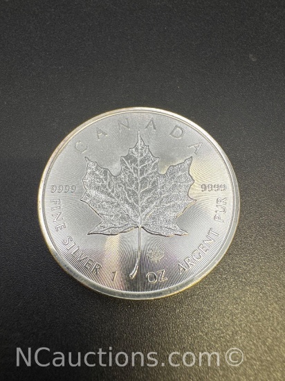 2014 Canadian Maple Leaf 1 Troy Oz .999 Fine Silver Bullion Coin