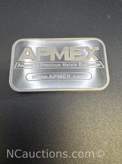 APMEX 1 Troy Oz .999 Fine Silver Bullion Bar