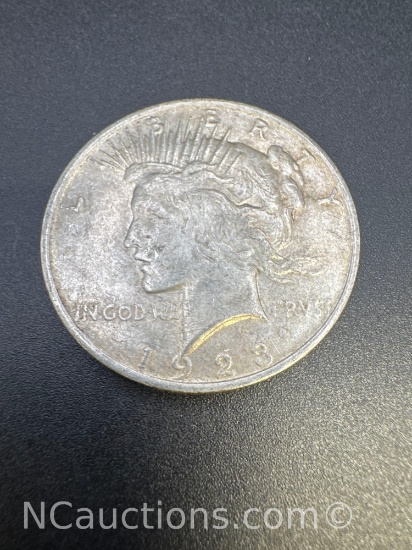 1923 Silver Peace Dollar 90% Silver Coin