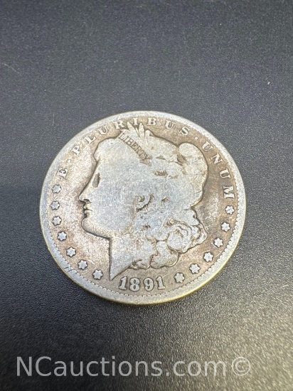 1891-S Morgan Silver Dollar 90% Silver Coin