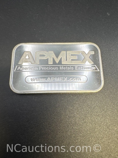 APMEX 1 Troy Oz .999 Fine Silver Bullion Bar