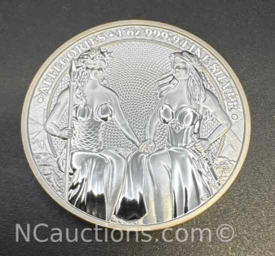 2021 Germania 1 Troy Oz .9999 Allegories Bullion Coin