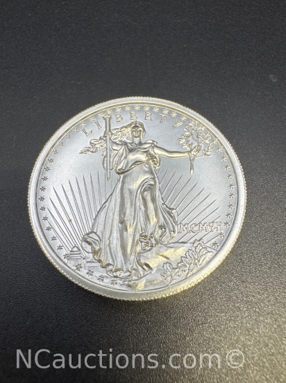 2 Troy Oz .999 Fine Silver Walking Liberty Bullion Coin