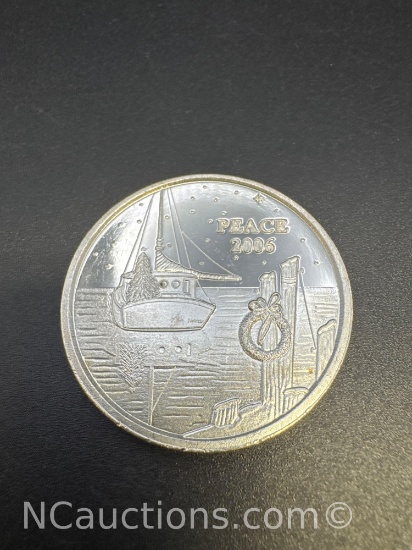2006 Peace 1 Troy Oz .999 Fine Silver Bullion Coin