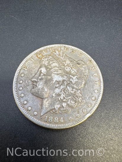 1884 Morgan Silver Dollar 90% Silver Coin