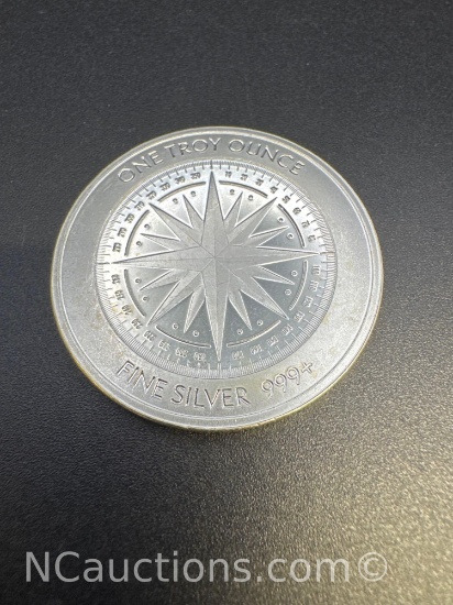 nautical star 1 Troy Oz .999 Fine Silver Bullion Coin