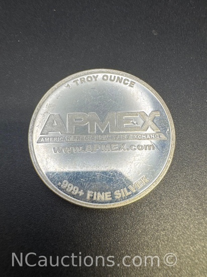 APMEX 1 Troy Oz .999 Fine Silver Bullion Coin