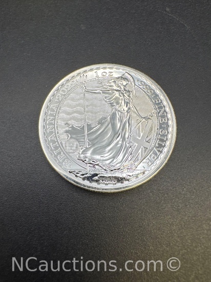 2022 Britannia 1 Troy Oz .999 Fine Silver Bullion Coin