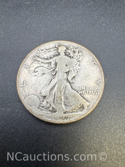 1927-S Walking Liberty 90% Silver Half Dollar