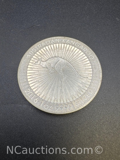 2016 Australian Kangaroo 1 Troy Oz .999 Fine Silver Bullion Coin