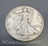 1945 Walking Liberty 90% Silver Half Dollar 12. Grams