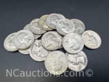 90% Silver Washington Quarters 111. Grams