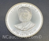 39th President Jimmy Carter Sterling Silver Coin 33. Grams