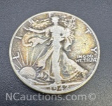 1942 Walking Liberty 90% Silver Half Dollar Coin 12. Grams