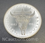 Regina Canadian Dollar 50% Silver Coin 23. Grams