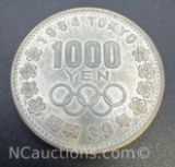 1964 Tokyo Olympics Sterling Silver Coin 20. Grams