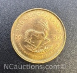1980 1/10 Fine Gold Krugerrand Bullion Coin