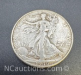 1946-D Walking Liberty 90% Silver Half Dollar Coin 12. Grams