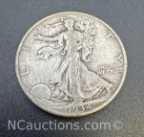 1934-D Walking Liberty 90% Silver Half Dollar Coin 12. Grams