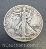 1943 Walking Liberty 90% Silver Half Dollar Coin 12. Grams