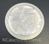 1976 Montreal Olympics Olympiad 90% Silver $10 Coin 47. Grams