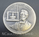 1876 Telephone A.G Bill Sterling Silver Coin 33. Grams
