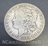 1884 Morgan Silver Dollar 90% Silver Coin 26. Grams