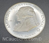 American Revolution Bicentennial John Adams 90% Silver Coin 30. Grams