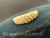 10k Gold Diamond Ring 1.81 Grams Size 6.5