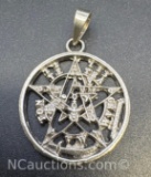 Sterling Silver Star Pendant 4. Grams