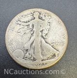 1923-S Walking Liberty 90% Silver Half Dollar Coin 12. Grams
