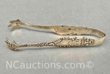 925 Sterling Silver Vintage Sugar Cube Tongs 14g