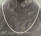 925 Italy Sterling Silver Chain Necklace 4g