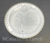 2023 Central Bank Of Malta 1 Troy Oz .999 Fine Silver 1st Moon Landing Bullion Coin