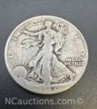 1942-S Walking Liberty 90% Silver Half Dollar Coin 12. Grams