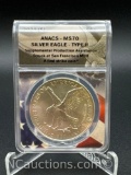ANACS MS70 2021-S American Silver Eagle
