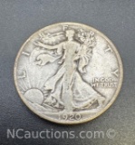 1920 Walking Liberty 90% Silver Half Dollar Coin 12. Grams