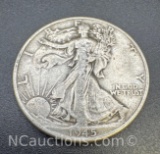 1945 Walking Liberty 90% Silver Half Dollar Coin 12. Grams
