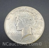 1923-D Silver Peace Dollar 90% Silver Coin 26. grams