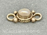 925 Sterling Silver Pearl Pendant 1.3g total