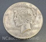 1934-D Silver Peace Dollar 90% Silver Coin 26. Grams