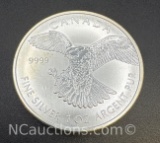 2014 Canadian Hawk 1 Troy Oz .999 Silver Bullion Coin