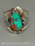 Turquoise Native American Navajo Cuff Bracelet
