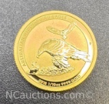 2018-P 1/10 Oz .9999 Fine Gold Australian Wedge Tailed Eagle Bullion $15 Coin