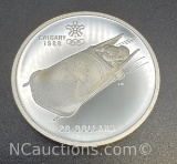 1988 Calgary Olympics 90% Silver $20 Coin
