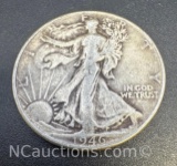 1946 Walking Liberty 90% Silver Half Dollar 12. Grams